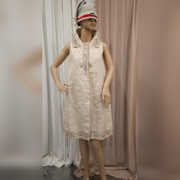 NWOT Rare Vintage Hand-Embroidered Gown/ Dress/ Coat By SHIATZY CHEN - Picture 3 of 16